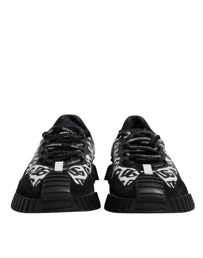 Black Logo Lace Up Low Top NS1 Sneakers Shoes