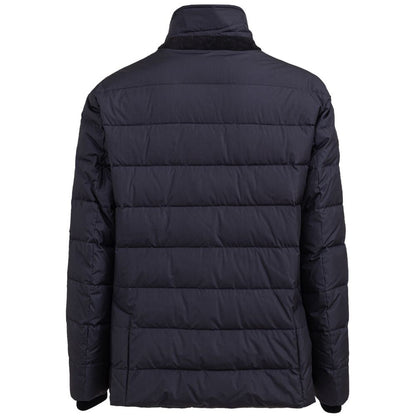 Blue Polyester Jackets & Coat