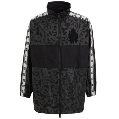 Black Polyester Jackets & Coat