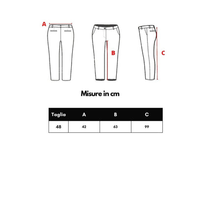 Red Polyamide Pant