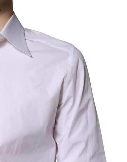 White Cotton GOLD Dress Formal Shirt