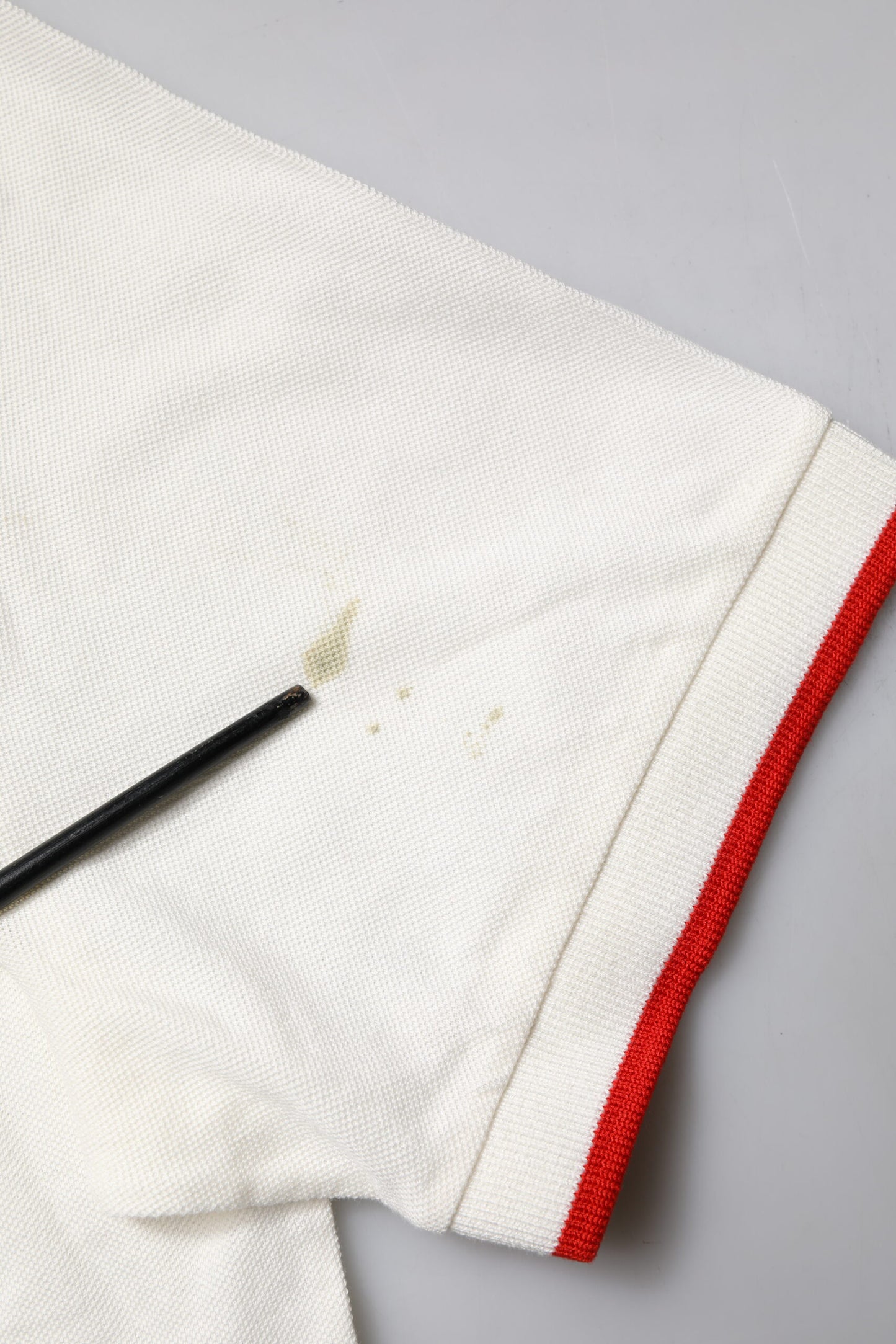 White Cotton Logo Collared Polo Men T-shirt