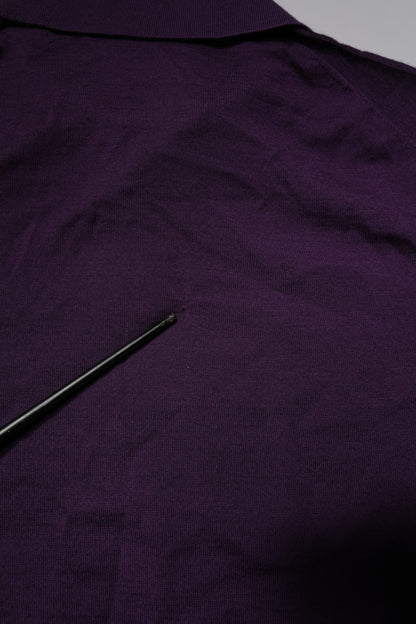 Violet Cashmere Collared Polo T-shirt