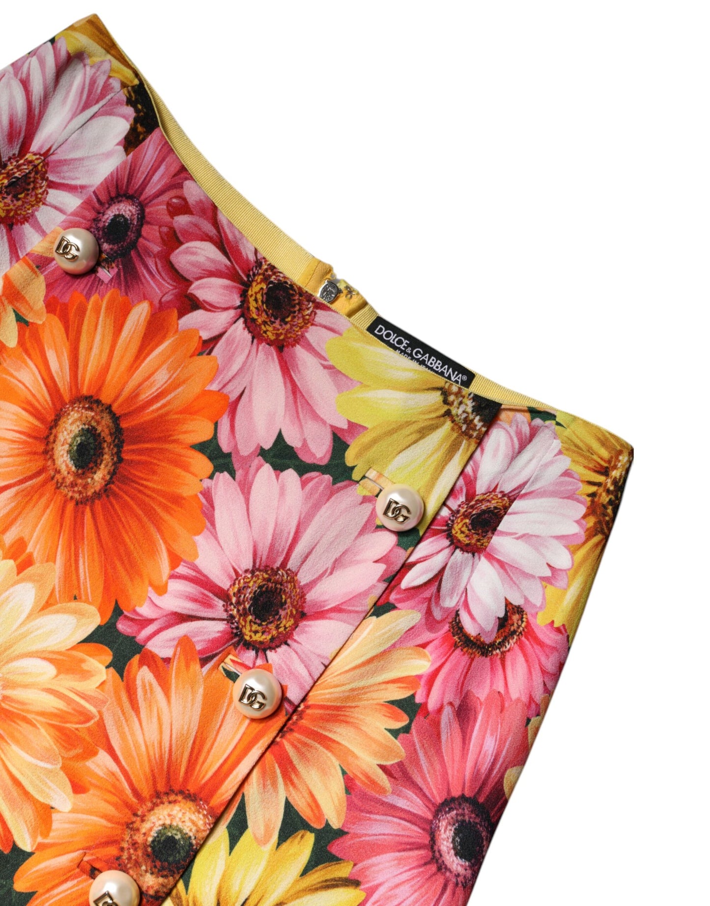Multicolor Floral High Waist Mini Skirt