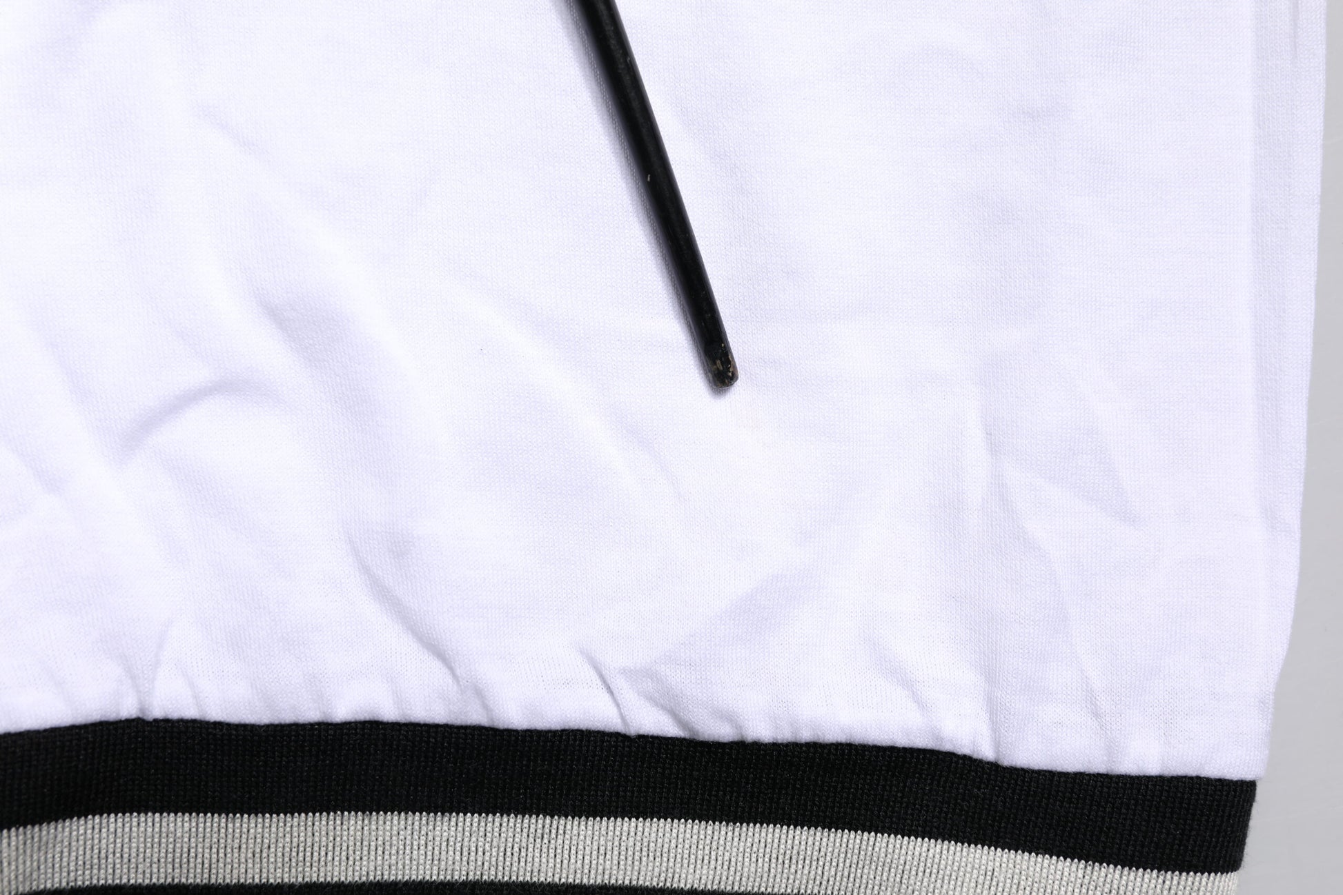 White Cotton DG Fashion Crew Neck Tee T-shirt