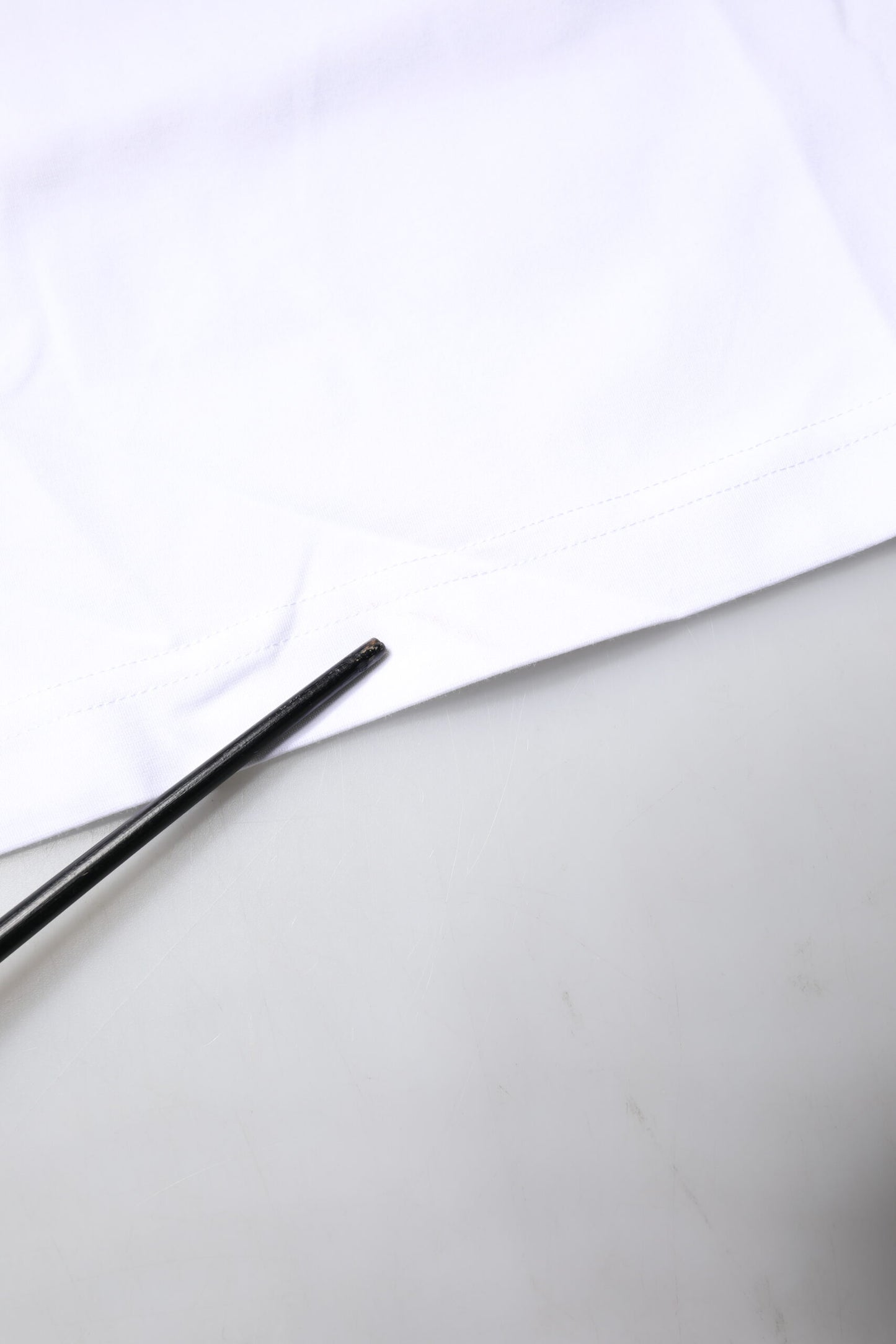 White Bellissima Cotton Crew Neck T-shirt