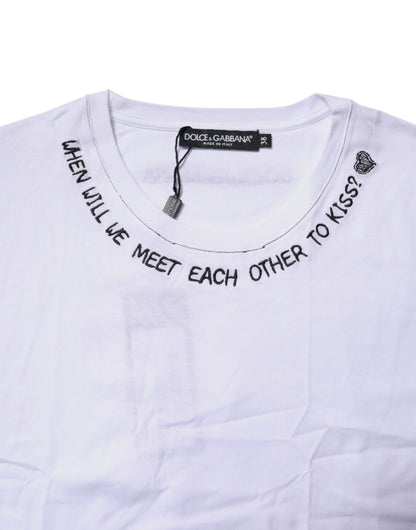 White Cotton Sleeveless Printed Tank T-shirt