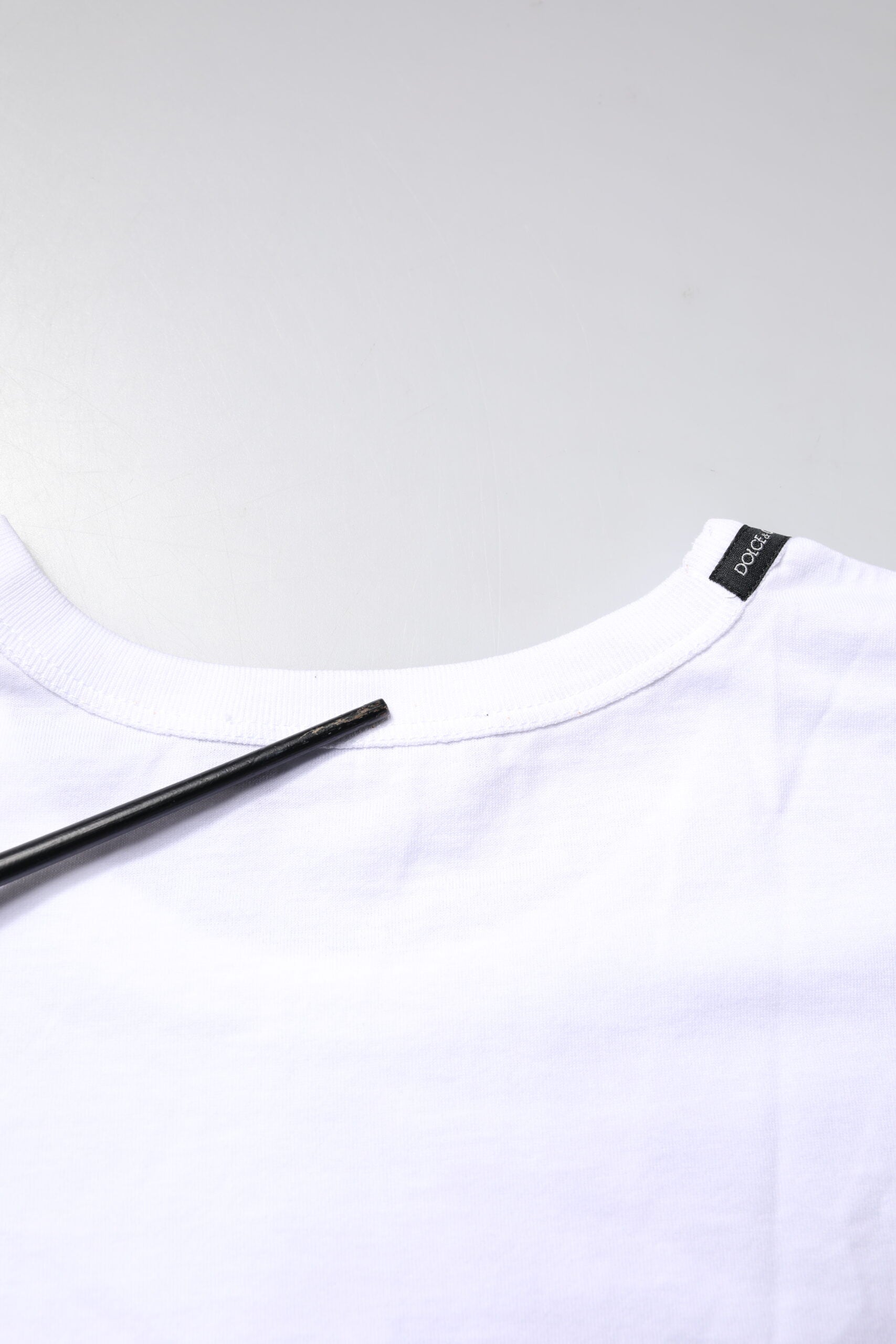 White Cotton Crew Neck Cropped Top T-shirt