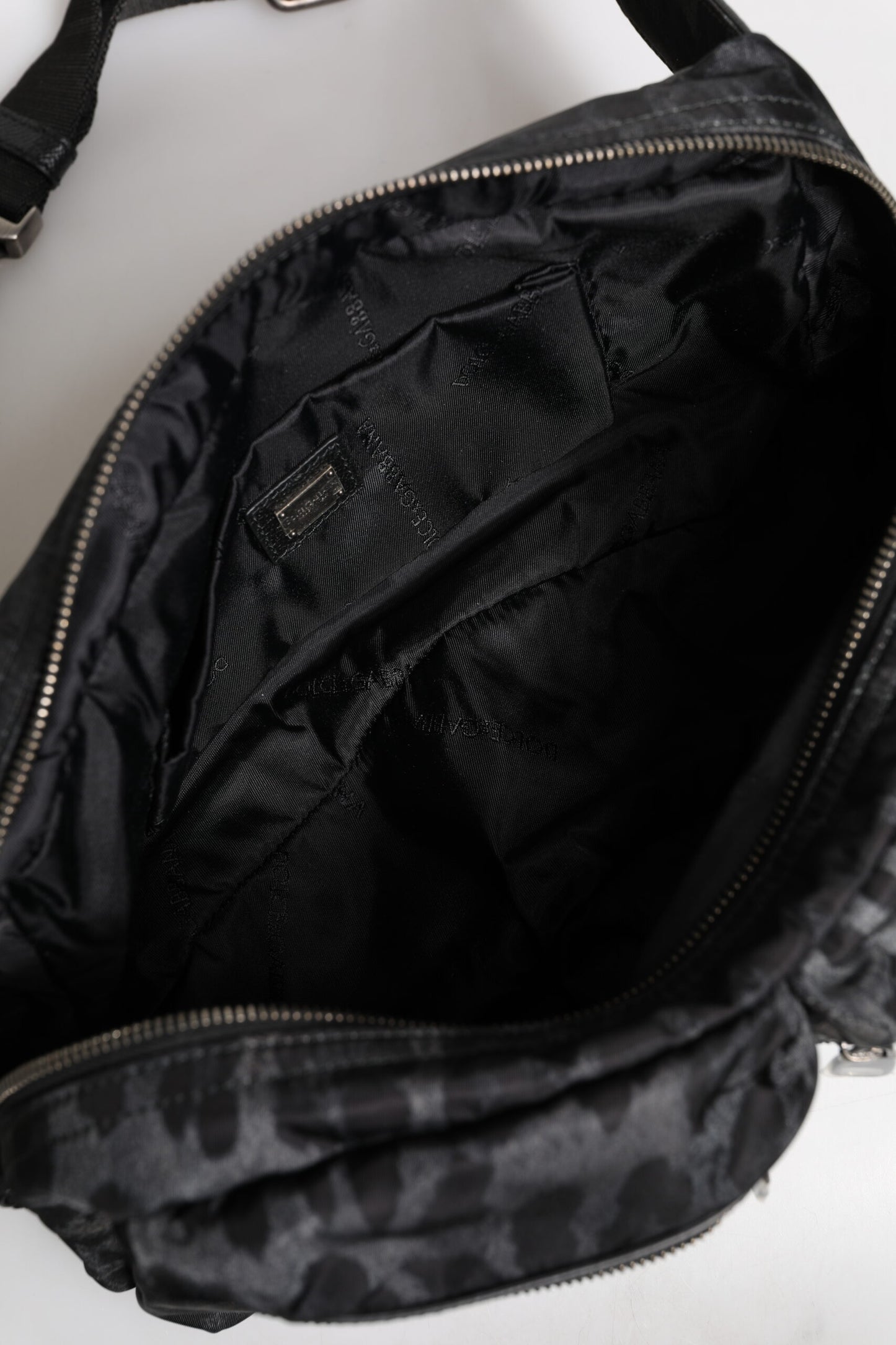 Black Gray Leopard DG Logo Belt Waist Fanny Pack Bag