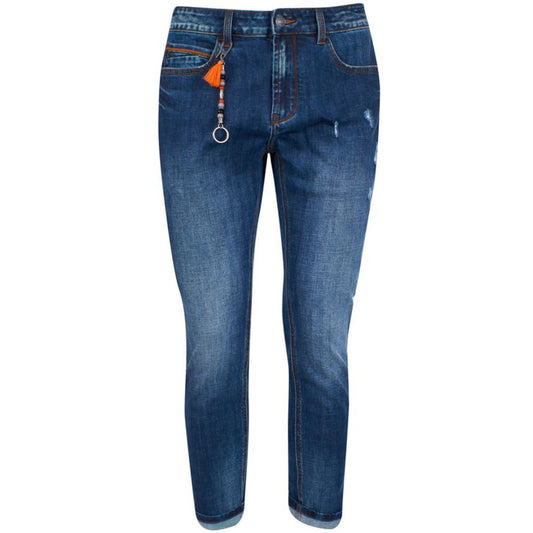 Blue Cotton Men's Jeans