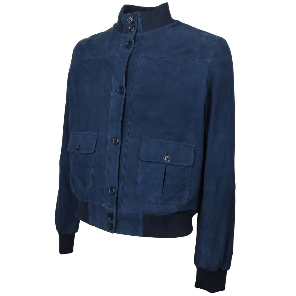 Blue Calfskin Jackets & Coat