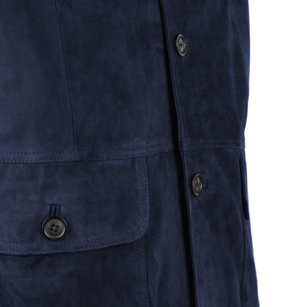Blue Calfskin Jacket