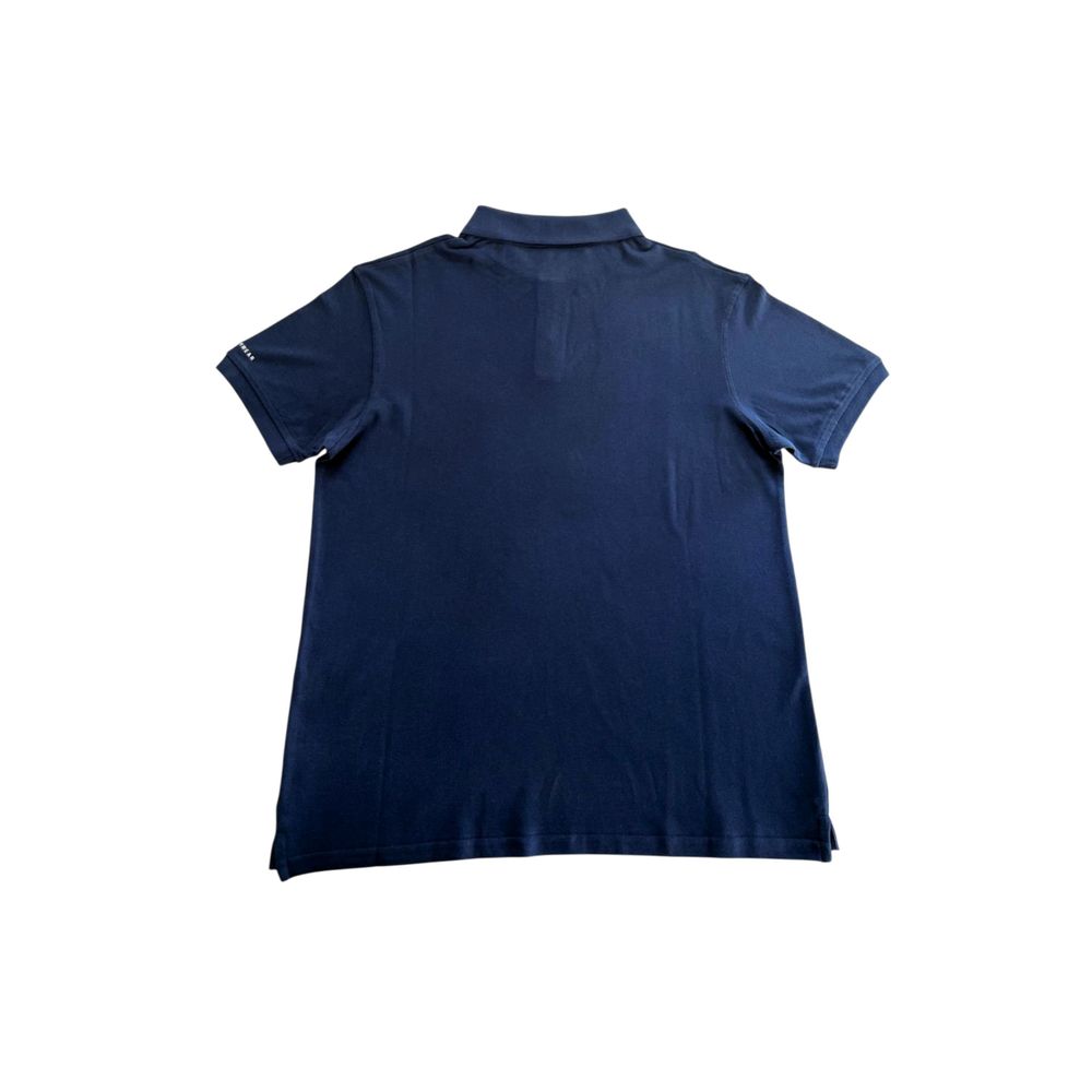 Blue Cotton Polo Shirt