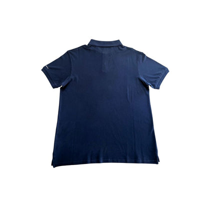 Blue Cotton Polo Shirt