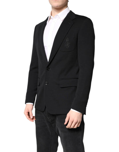 Black Wool Slim Fit Coat Blazer Jacket Suit