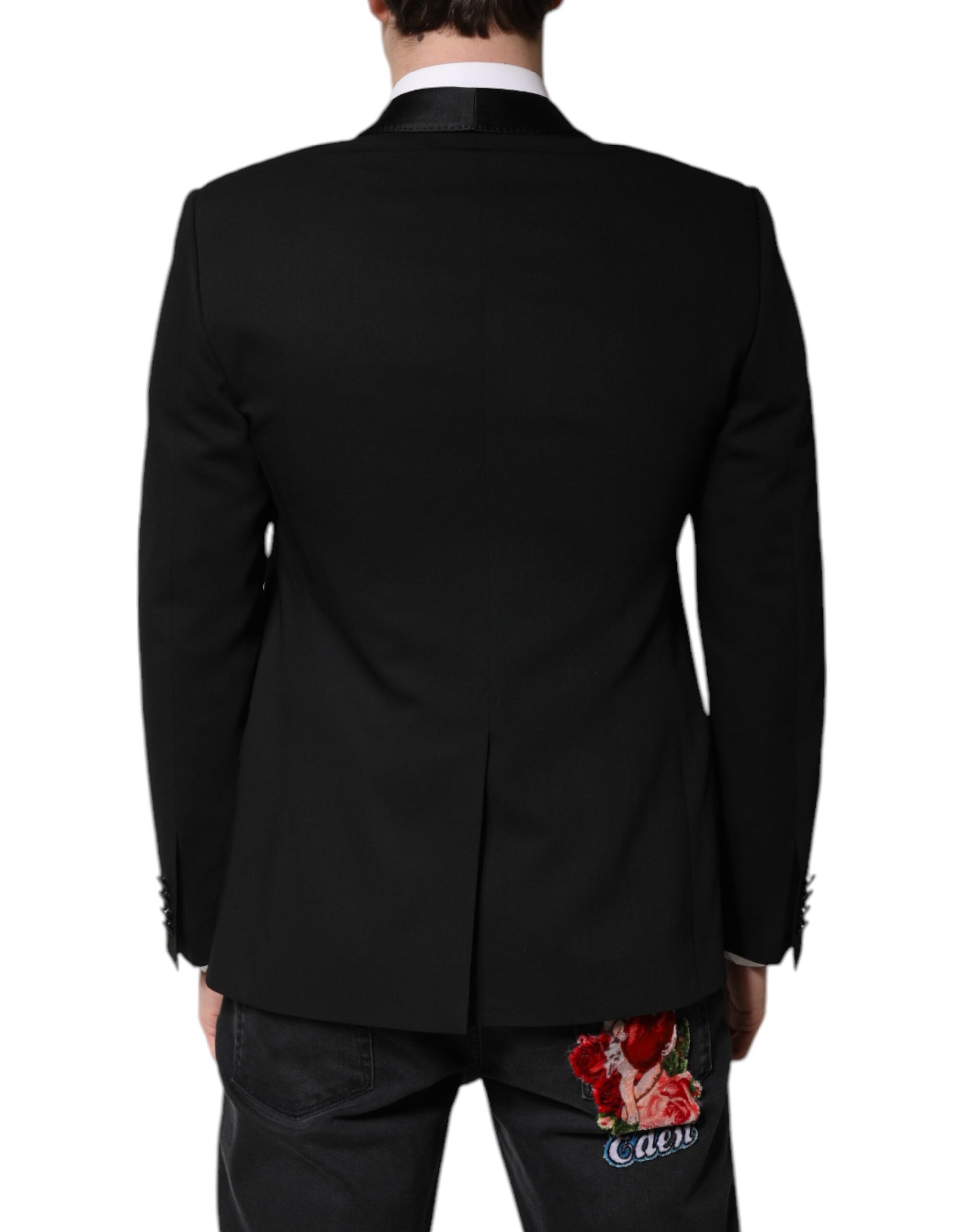 Black Single Breasted Men Coat MARTINI Blazer