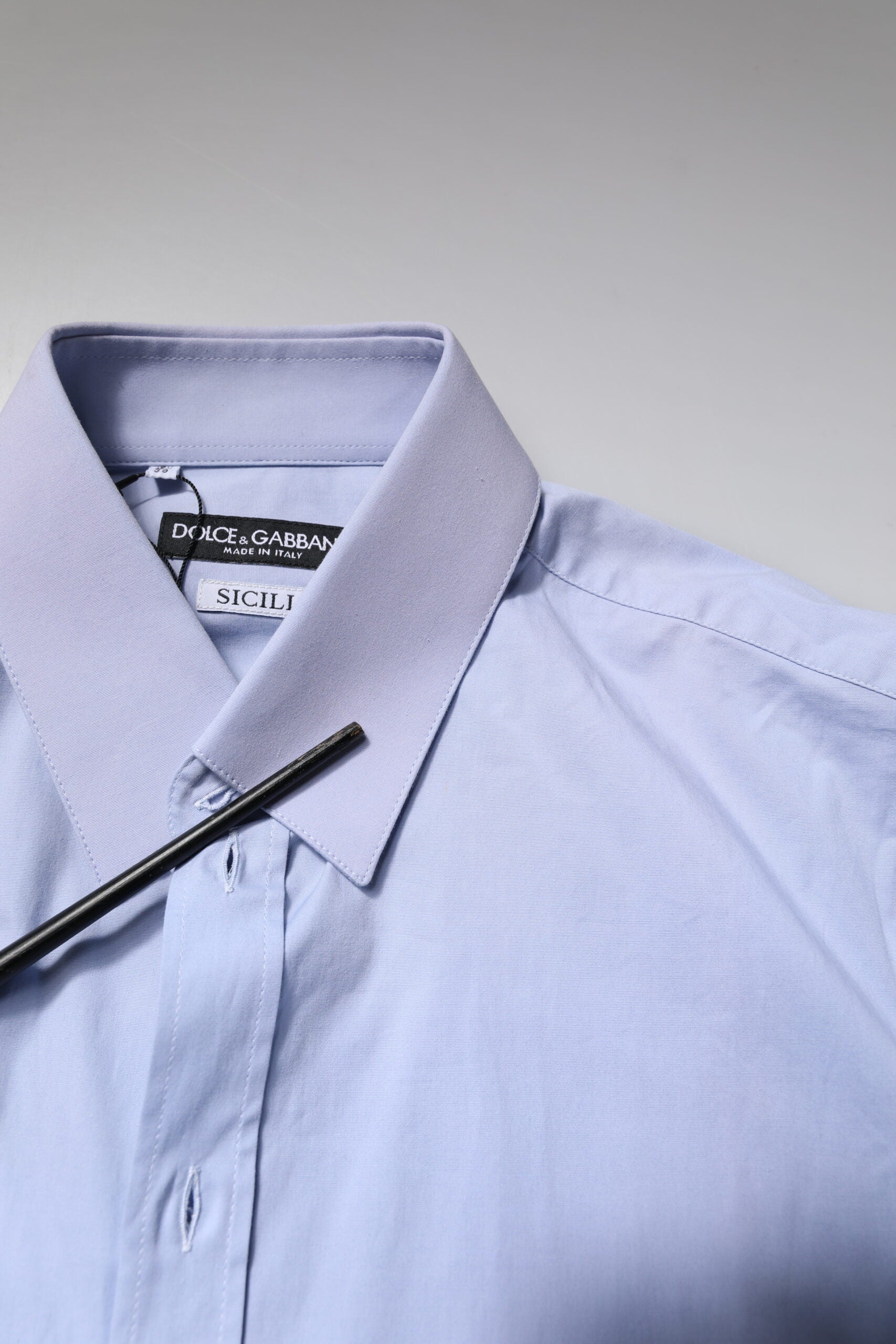 Light Blue Cotton SICILIA Dress Formal Shirt