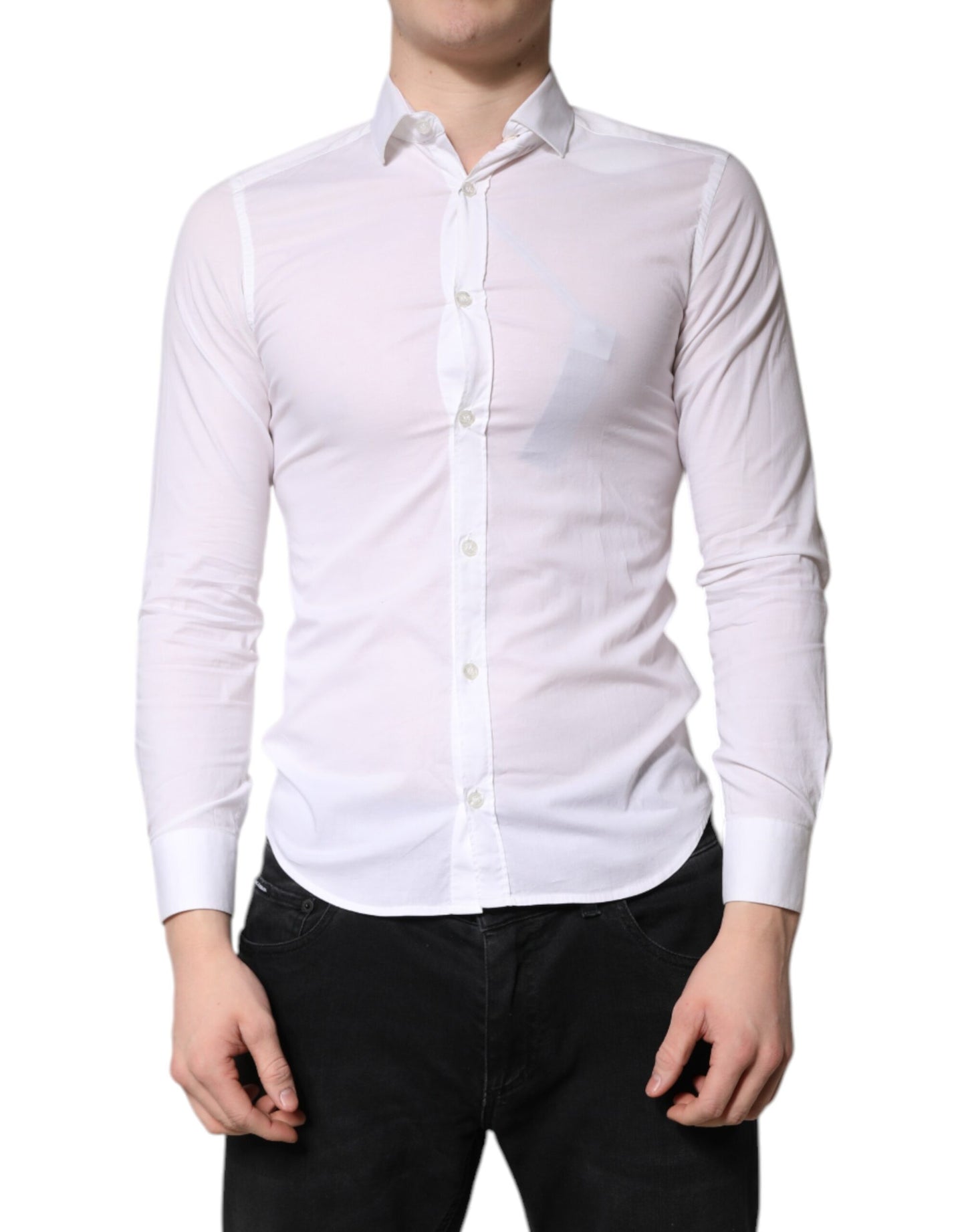 White Cotton Dress Formal Shirt
