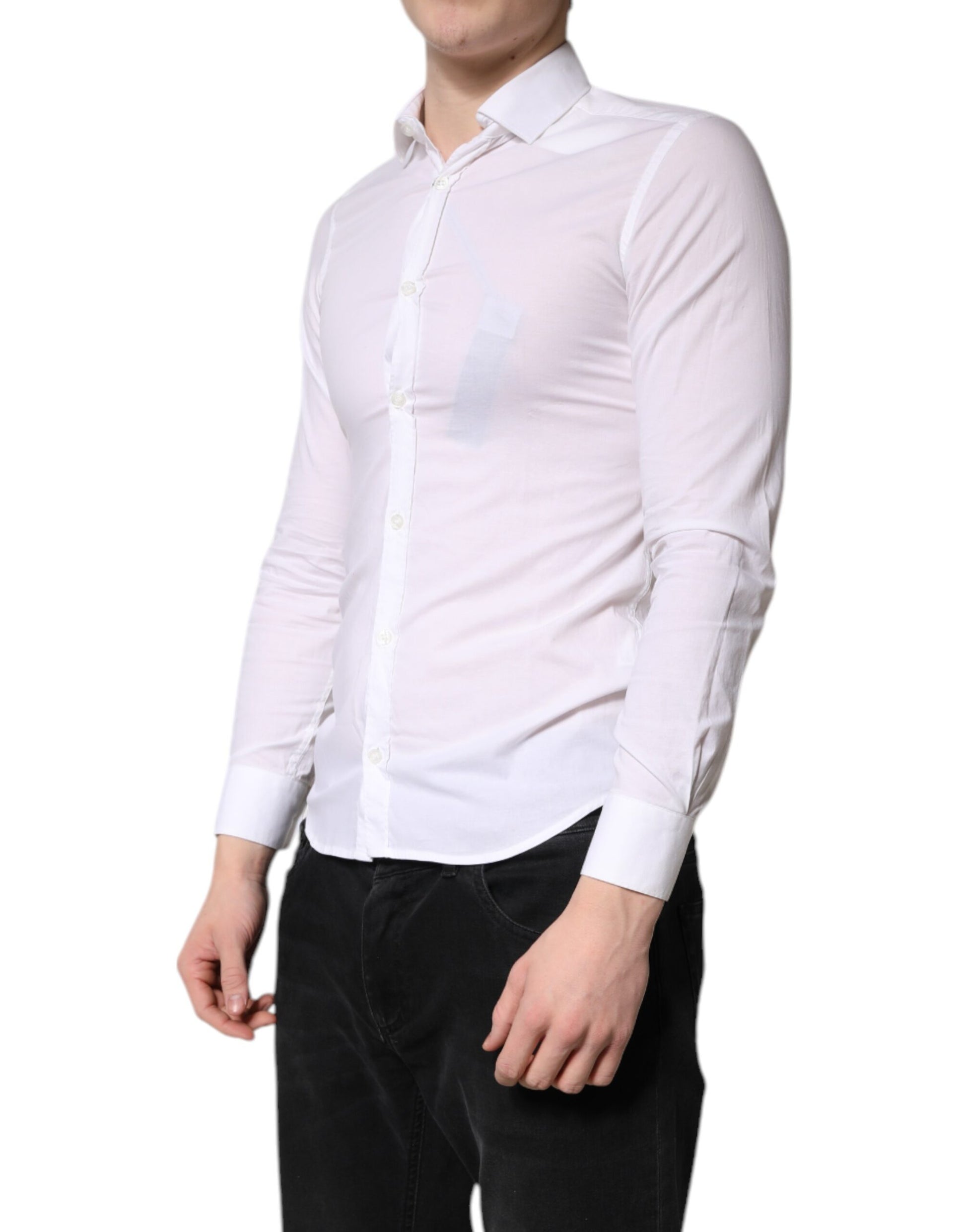 White Cotton Dress Formal Shirt