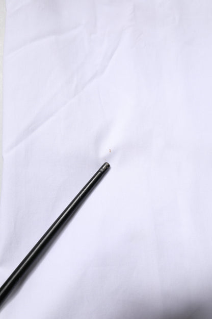 White Cotton Stretch GOLD Dress Formal Shirt