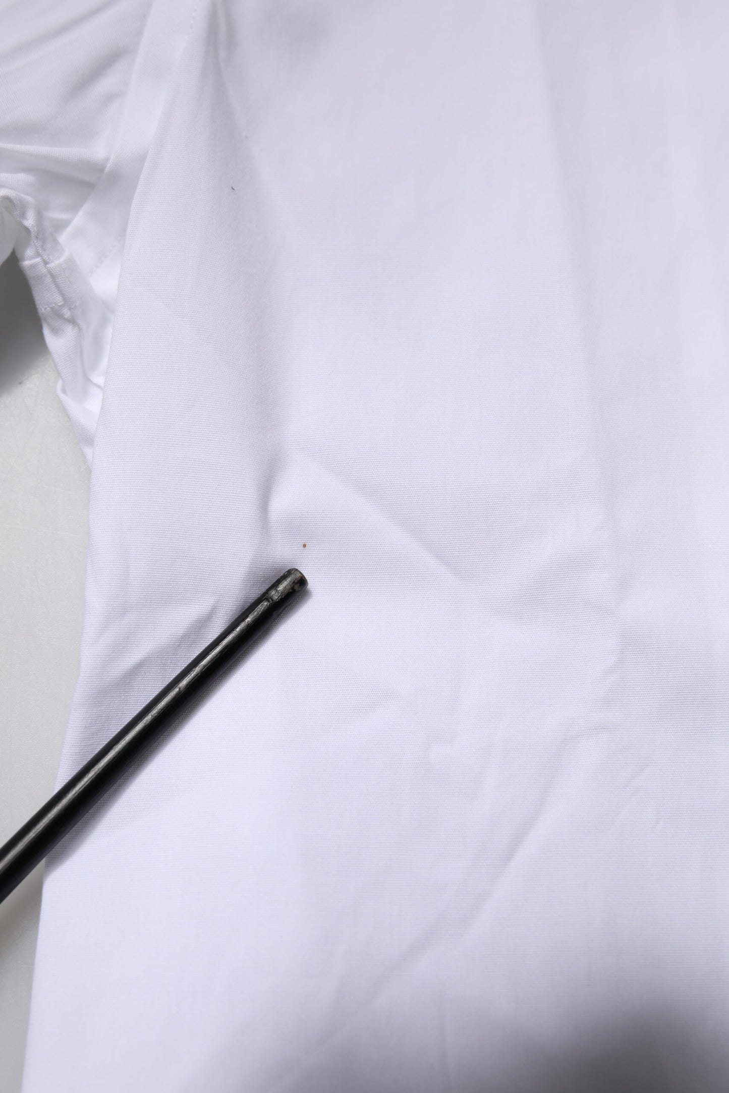 White Cotton Stretch GOLD Dress Formal Shirt