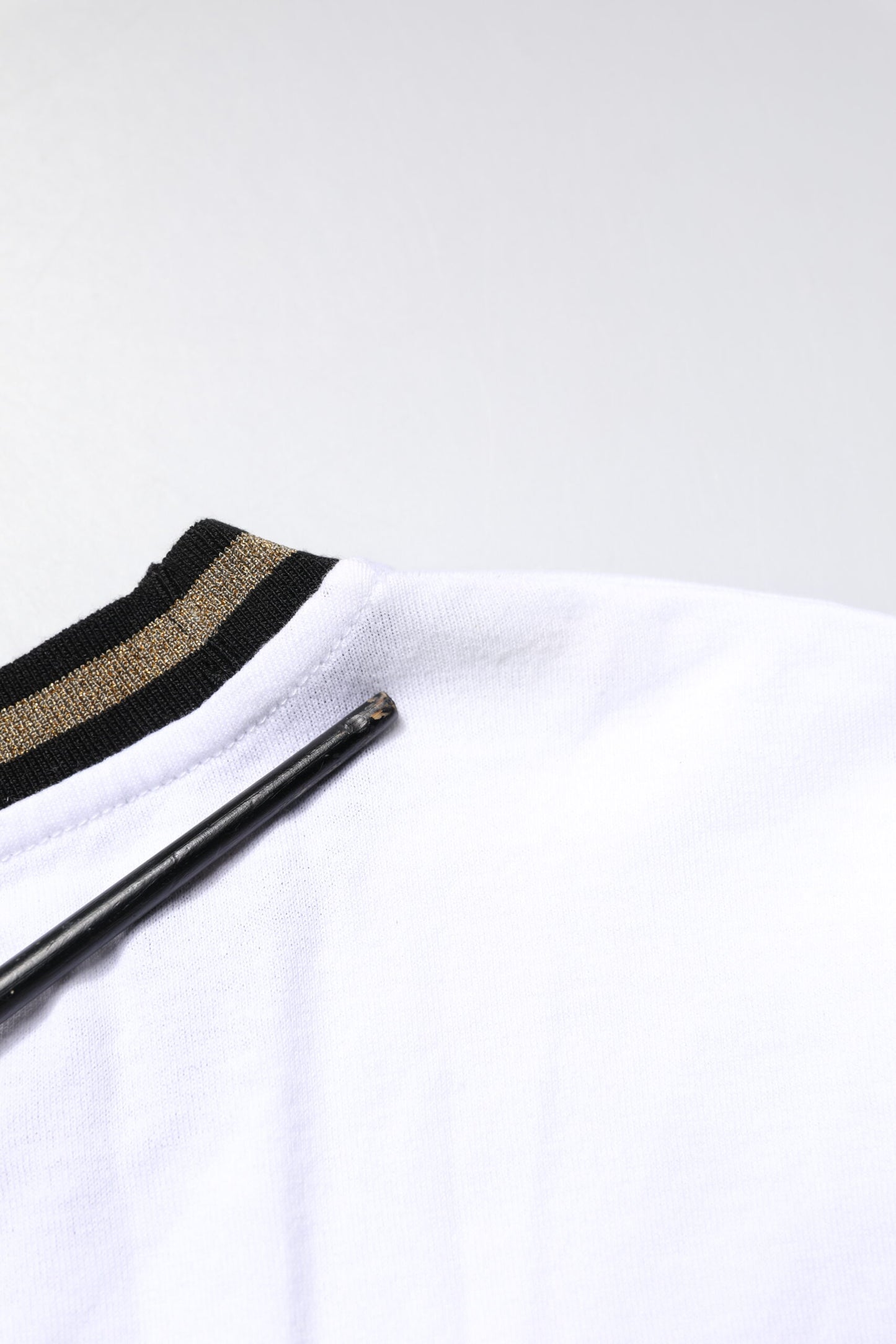 White Graphic Print Cotton Crew Neck T-shirt