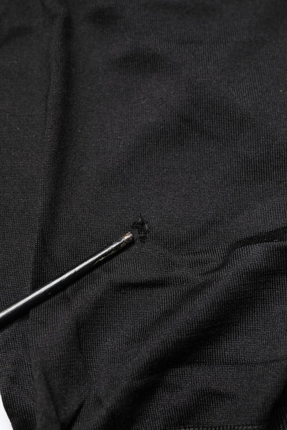 Black Lace Sheer Crew Neck Sleeveless Top