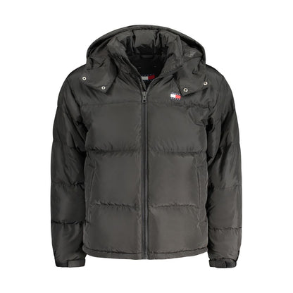 Black Recycled Polyester Men Jacket