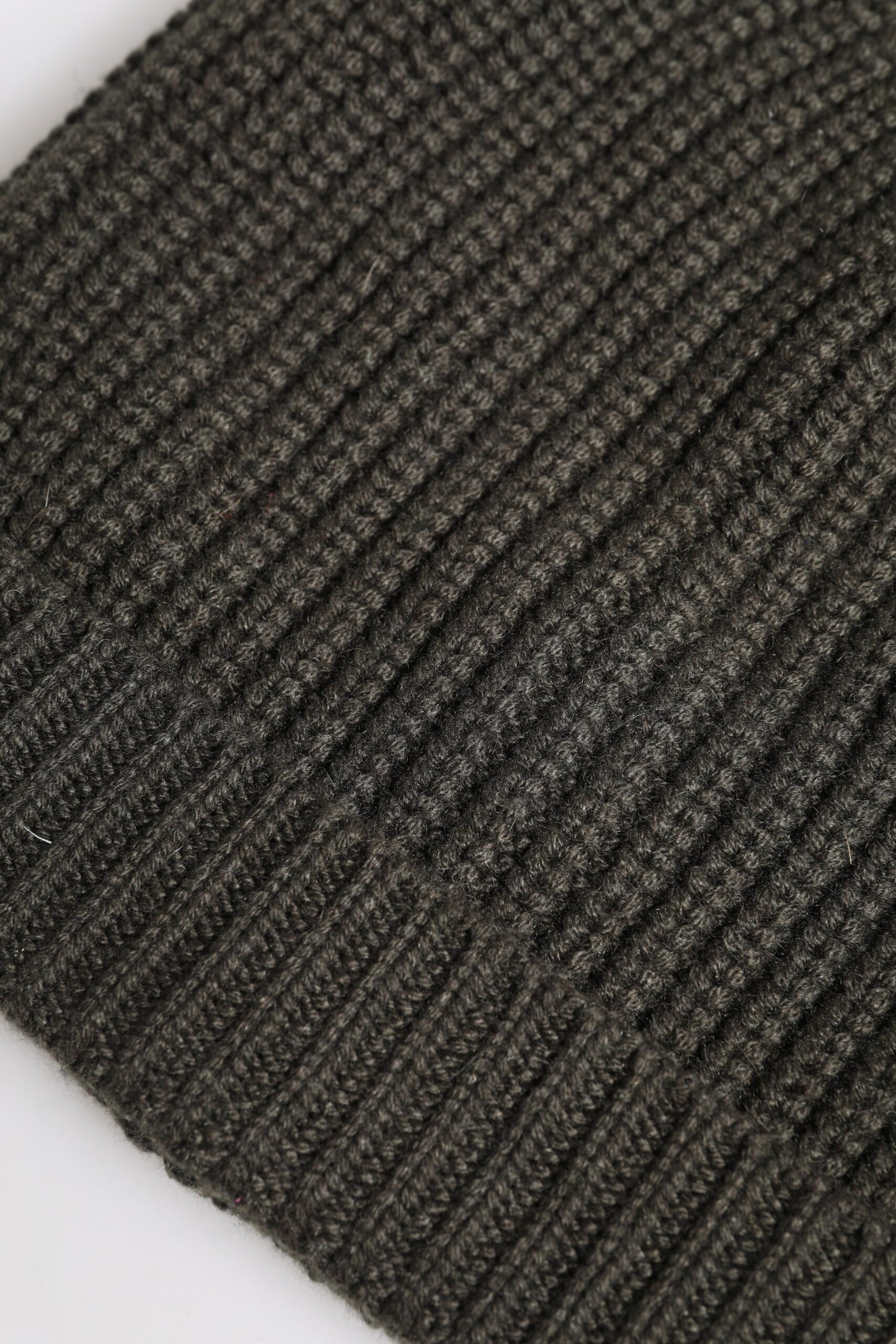 Dark Gray Cashmere Knit Winter Beanie Hat