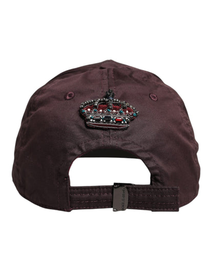 Brown Cotton DG Crown 6 Panels Baseball Cap