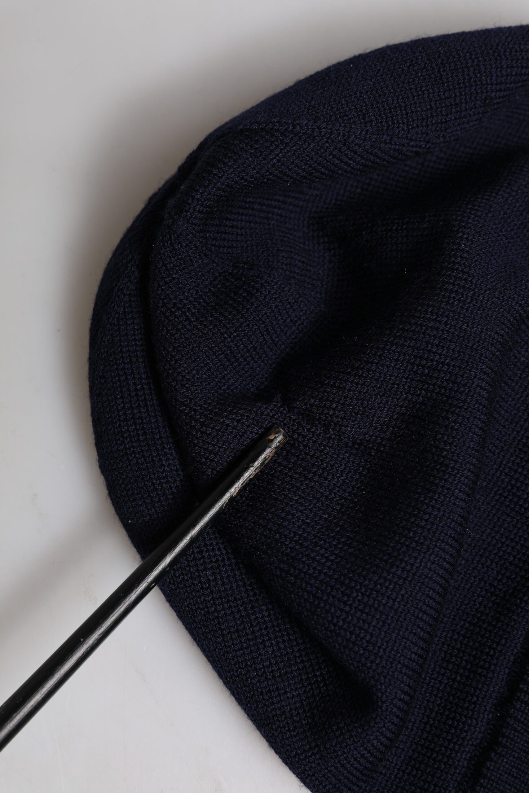 Black Wool #DGLovesLondon Winter Beanie Hat