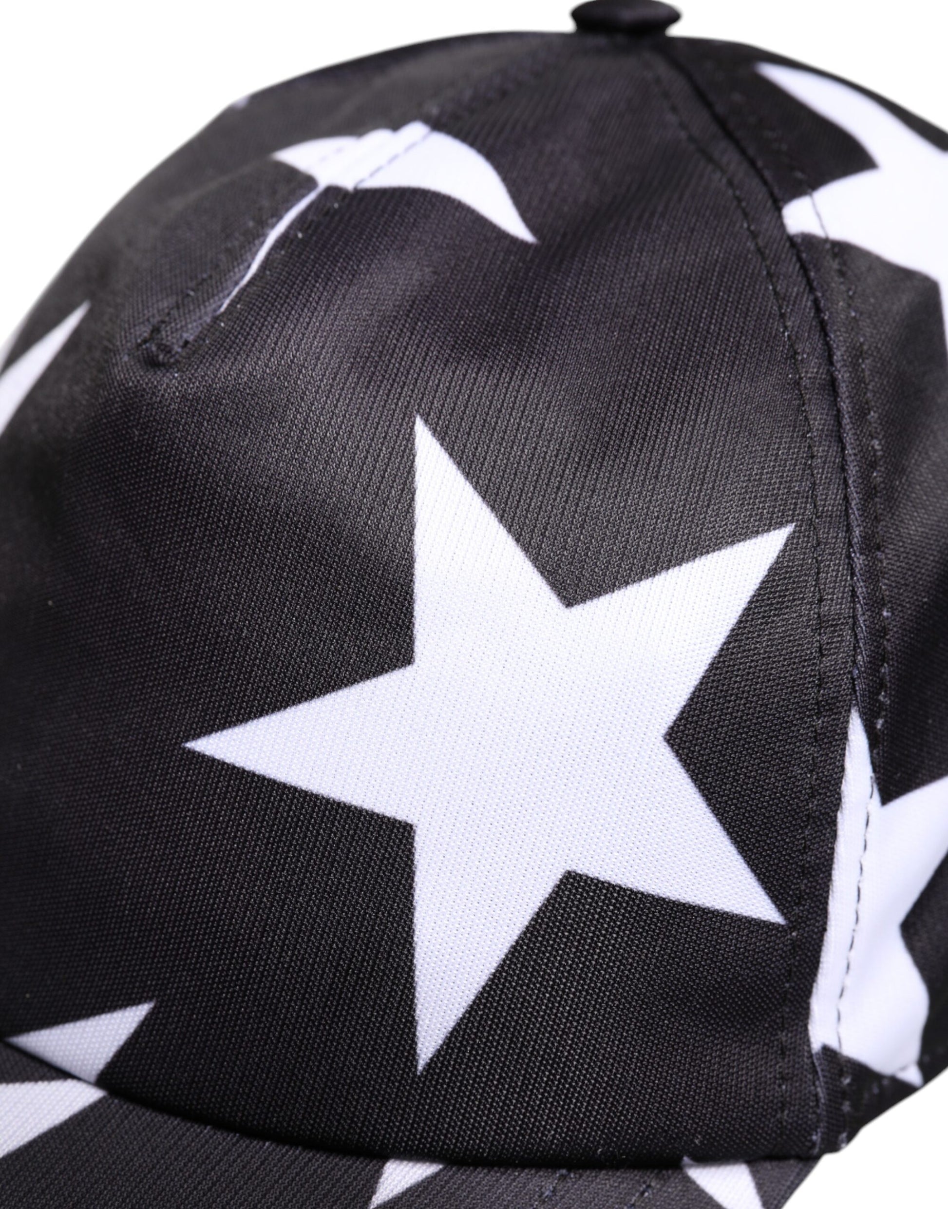 Black Star Print Polyester Baseball Cap