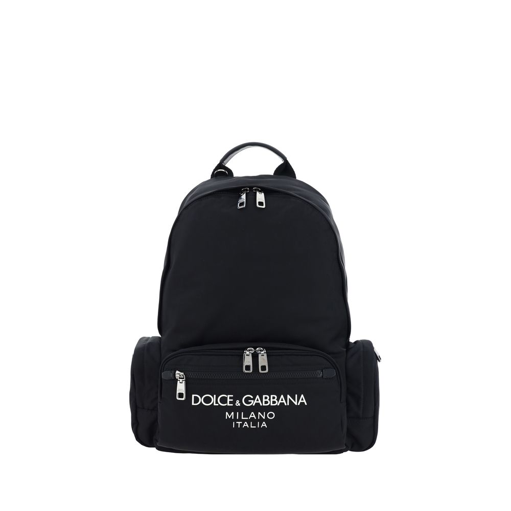 Black Nylon Backpack