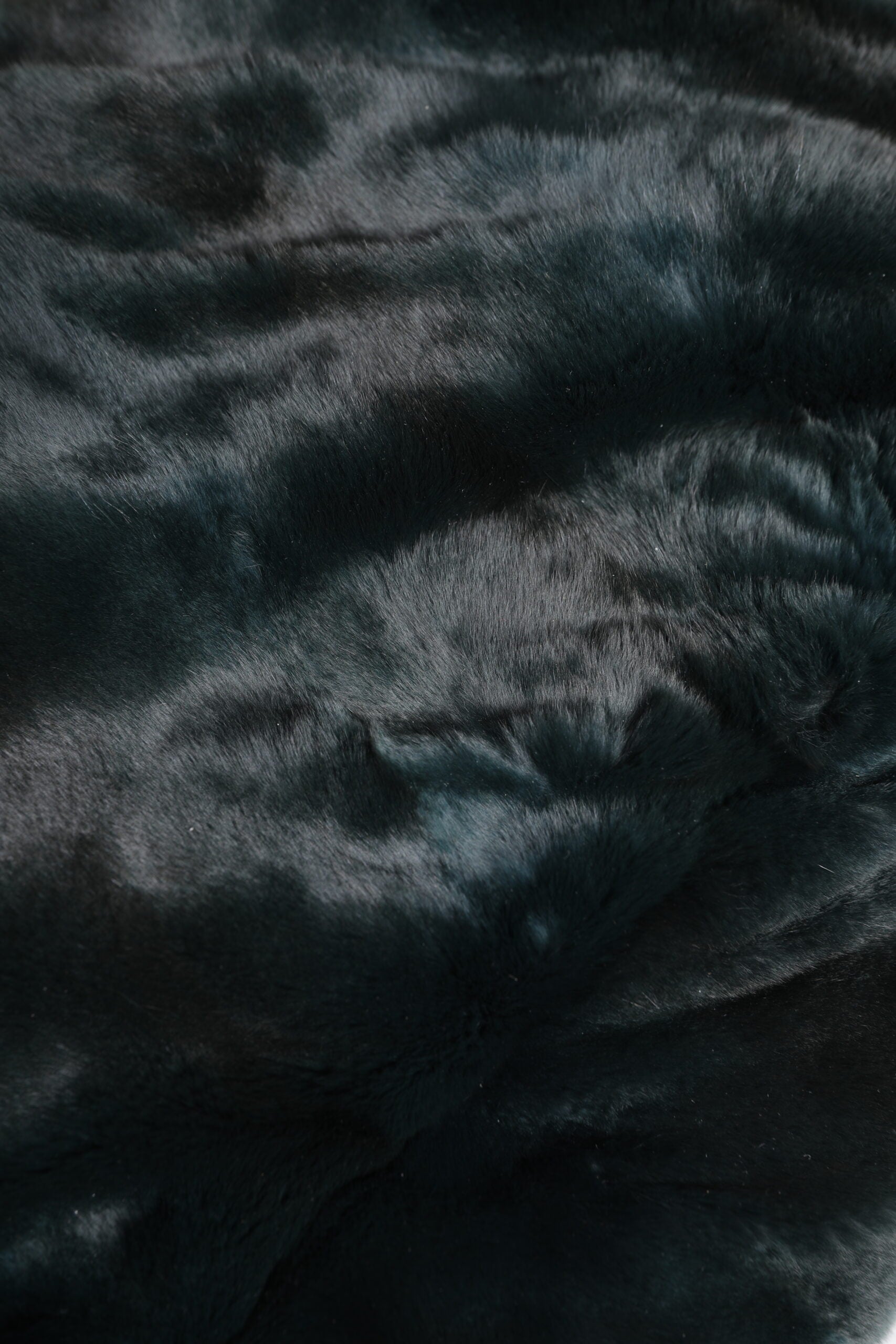 Black Weasel Fur Womens Beanie Hat