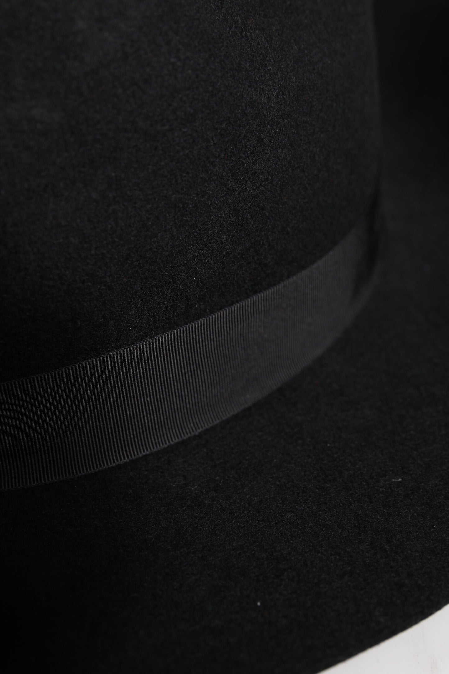Black Wide Brim Trilby Fedora Hat