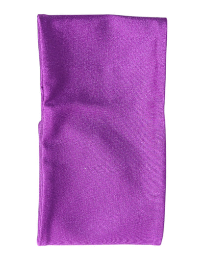 Purple Nylon Stretch Women Neck Warmer Scarf