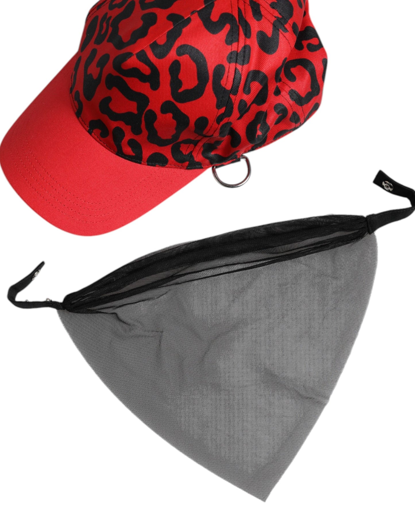 Red Cotton 6 Panels Women Baseball Cap