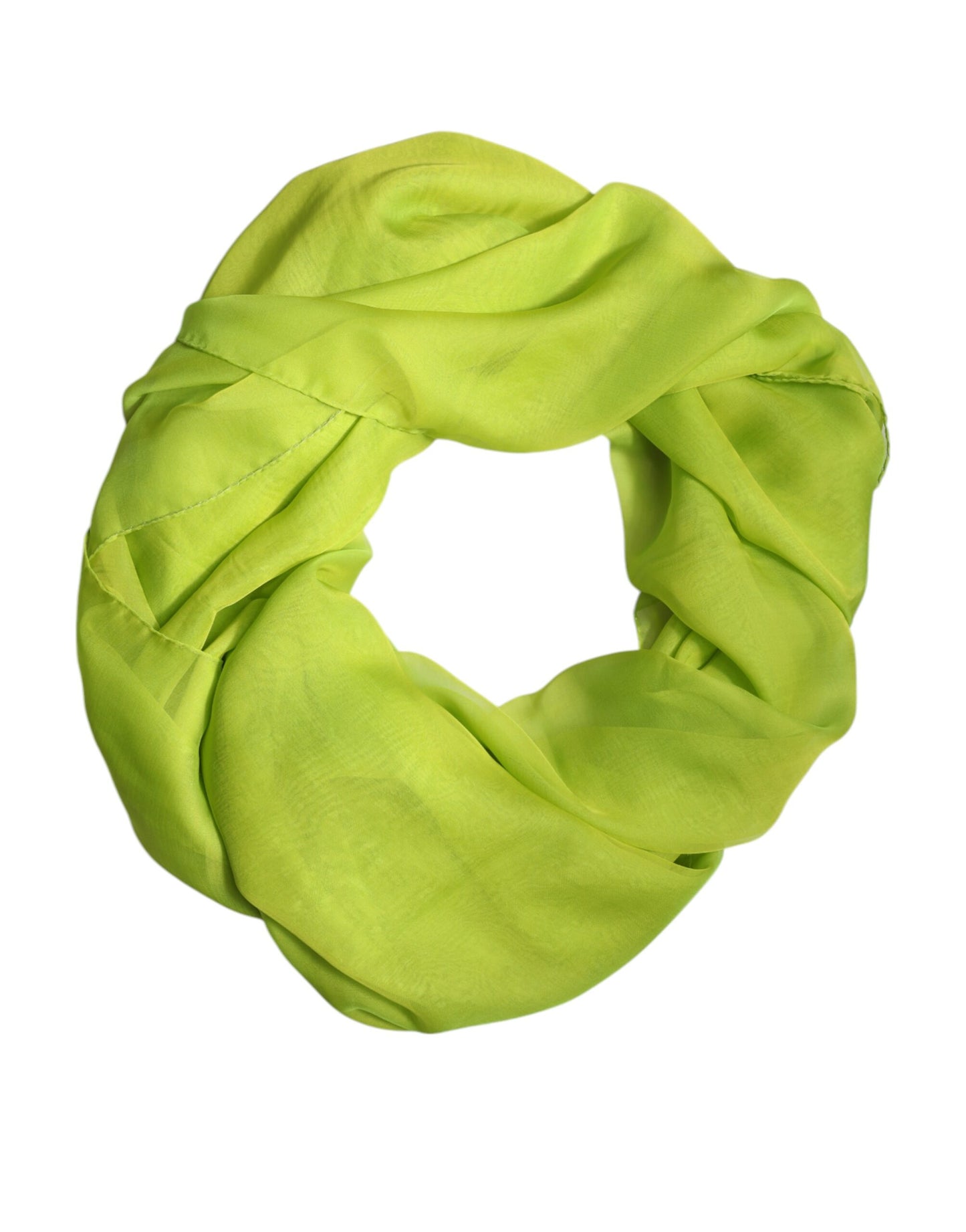 Green Silk Rectangle Wrap Shawl Neck Warmer Scarf