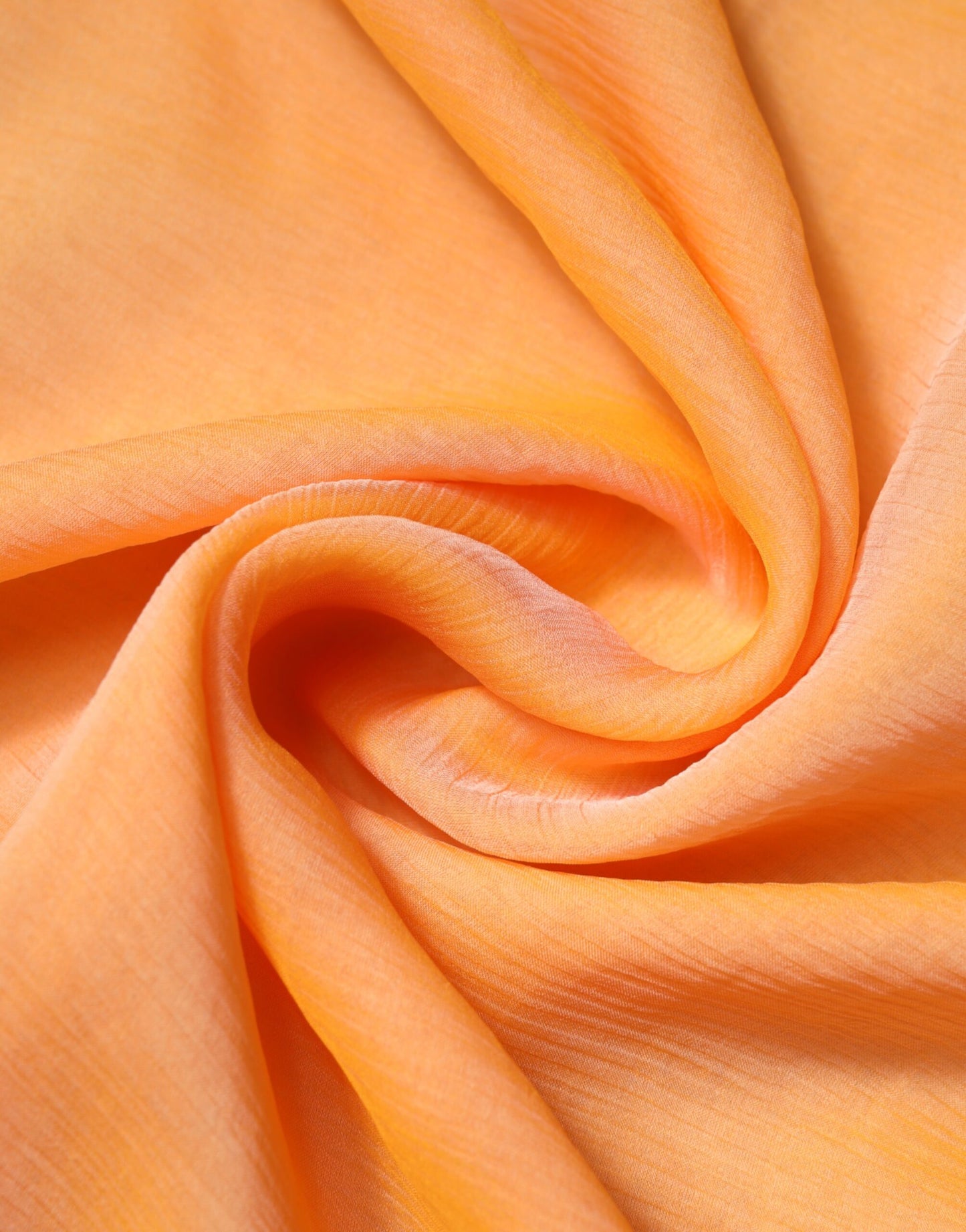 Orange Silk Rectangle Wrap Shawl Scarf