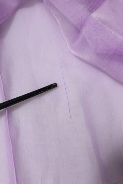 Purple Silk Rectangle Wrap Shawl Scarf