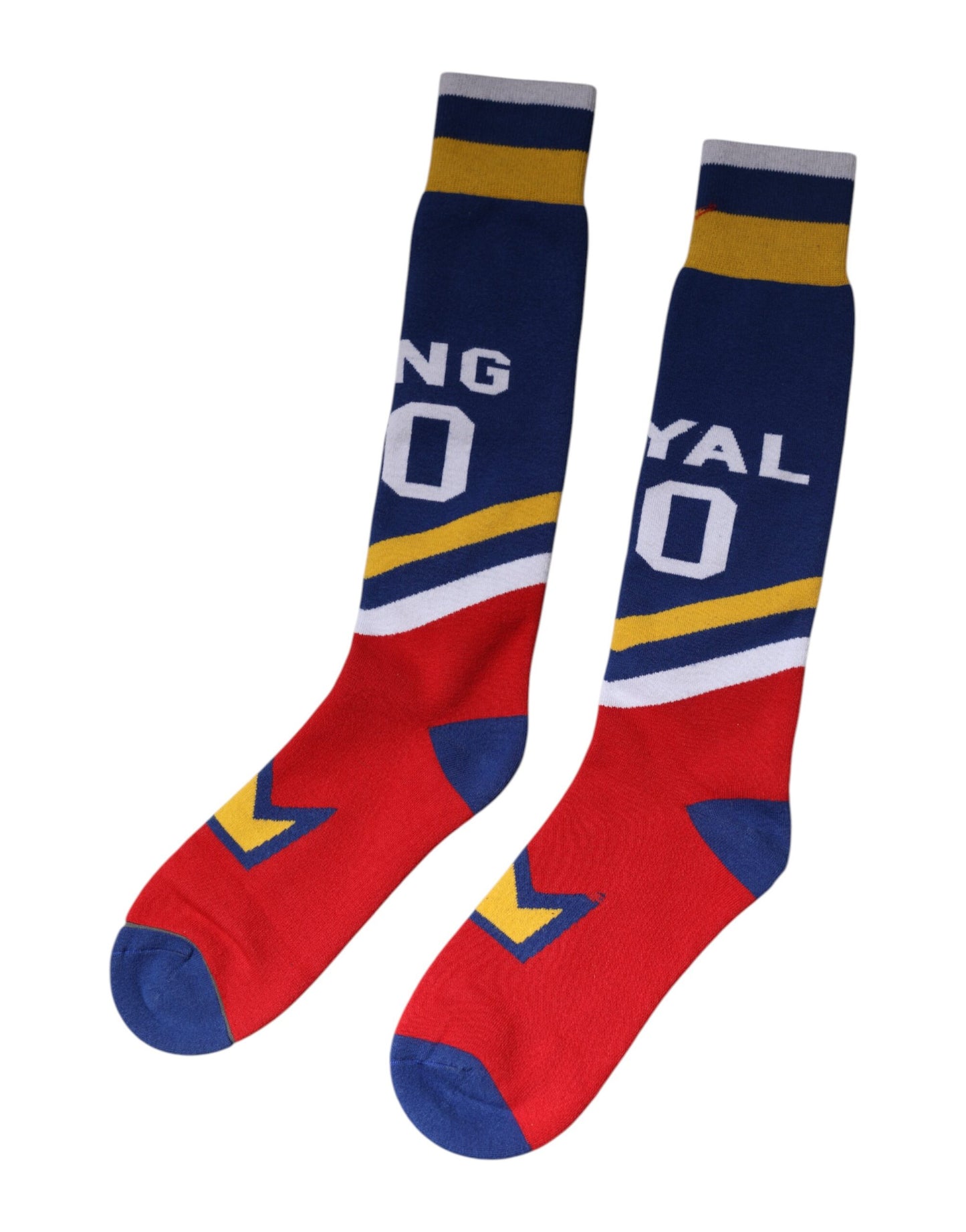 Multicolor Cotton Stretch Over Calf Socks