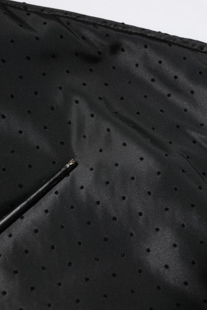 Black Long Sleeves Full Zip Bomber Jacket