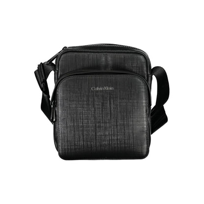 Black Polyester Shoulder Bag