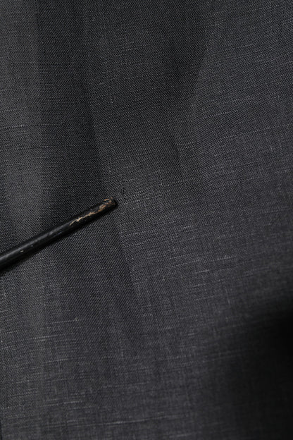 Black Linen Single Breasted Men Coat Blazer