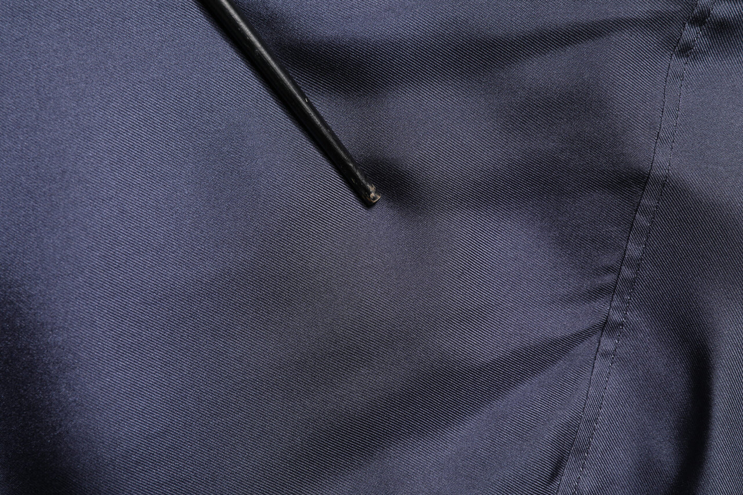 Dark Blue Silk Double Breasted Shirt