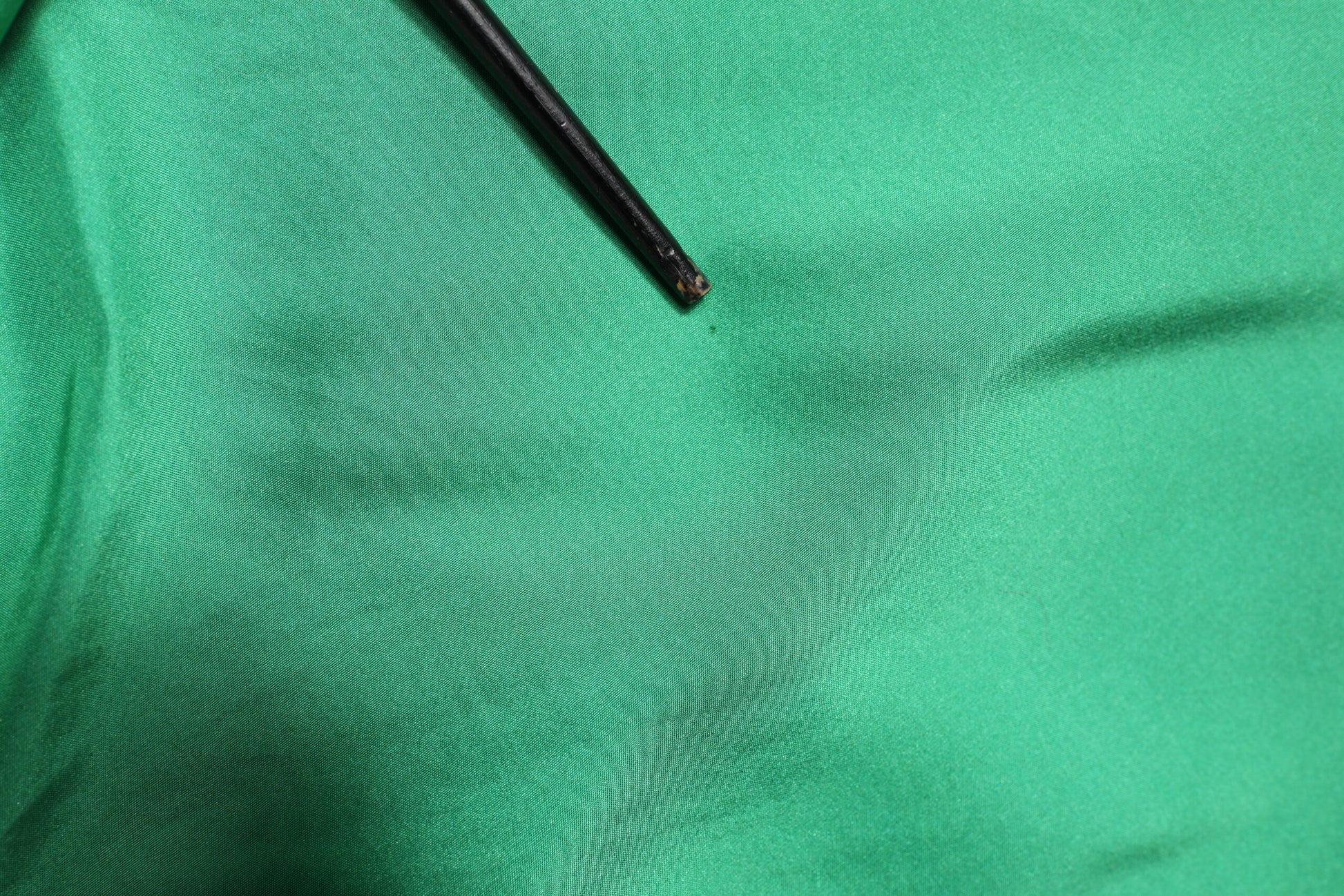 Green Silk Satin Long Sleeves Casual Shirt