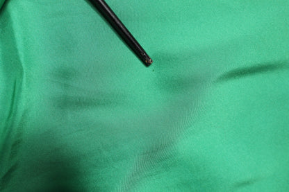 Green Silk Satin Long Sleeves Casual Shirt