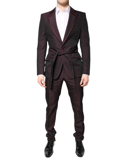 Maroon Single Breasted Formal 2 Piece Suit