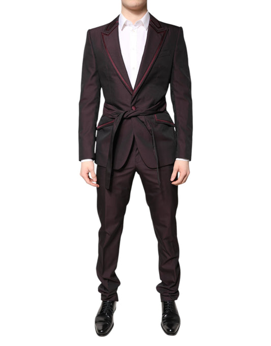 Maroon Single Breasted Formal 2 Piece Suit