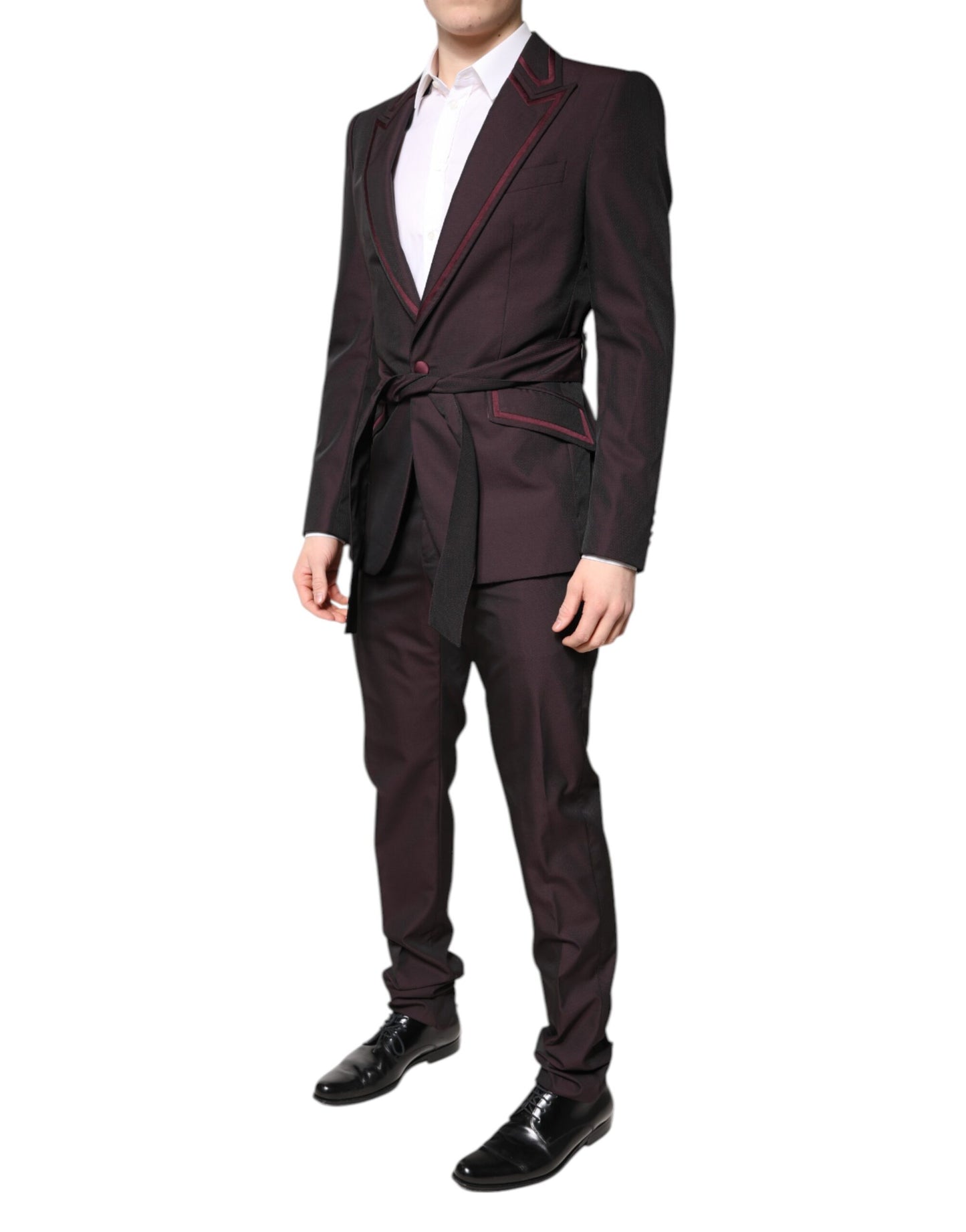 Maroon Single Breasted Formal 2 Piece Suit
